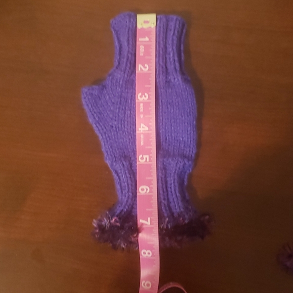 Hand made knit fingerless wrist warmer glo… - Picture 7 of 10